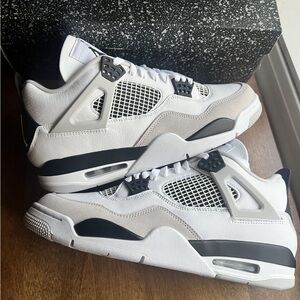 Jordan White and Black Sneakers